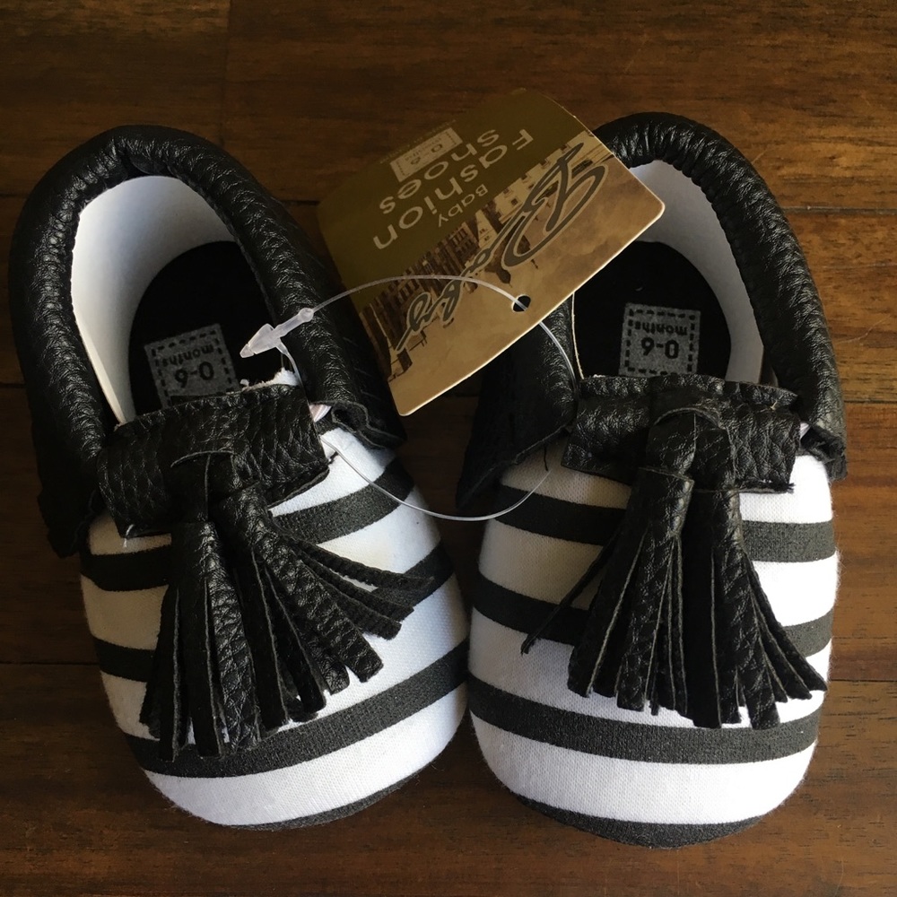 Striped moccasins